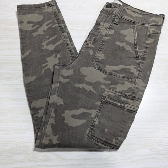 MUDD FLX Stretch HIg Rise Utility Jegging Camo Size 9 - Picture 5 of 6